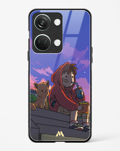 Anime Boy Lo Fi Glass Case Phone Cover (OnePlus)