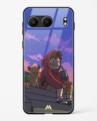 Anime Boy Lo Fi Glass Case Phone Cover (OnePlus)
