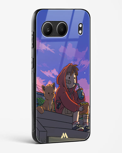 Anime Boy Lo Fi Glass Case Phone Cover (OnePlus)