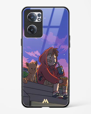 Anime Boy Lo Fi Glass Case Phone Cover (OnePlus)
