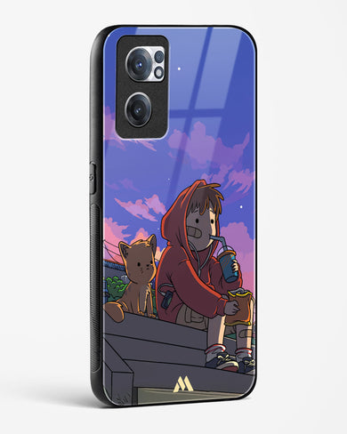 Anime Boy Lo Fi Glass Case Phone Cover (OnePlus)