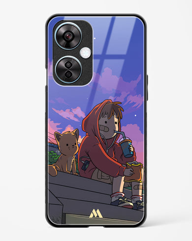 Anime Boy Lo Fi Glass Case Phone Cover (OnePlus)