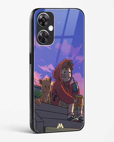 Anime Boy Lo Fi Glass Case Phone Cover (OnePlus)