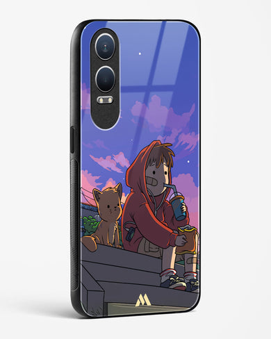 Anime Boy Lo Fi Glass Case Phone Cover (OnePlus)