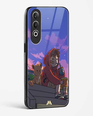 Anime Boy Lo Fi Glass Case Phone Cover (OnePlus)