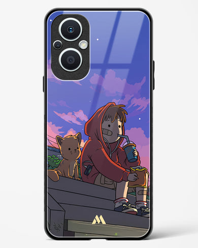 Anime Boy Lo Fi Glass Case Phone Cover (OnePlus)