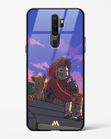 Anime Boy Lo Fi Glass Case Phone Cover (Oppo)