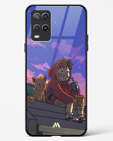 Anime Boy Lo Fi Glass Case Phone Cover (Oppo)