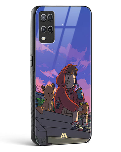 Anime Boy Lo Fi Glass Case Phone Cover (Oppo)