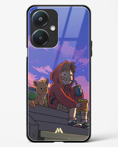 Anime Boy Lo Fi Glass Case Phone Cover (Oppo)