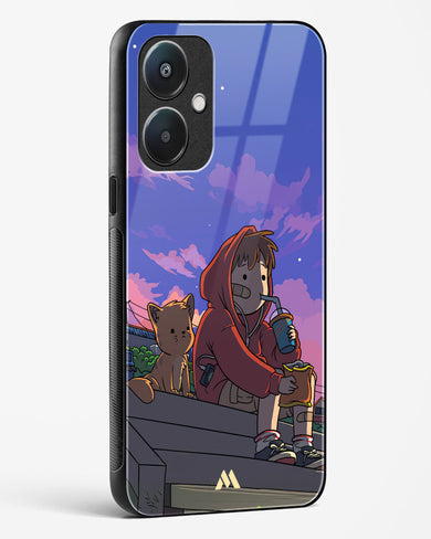 Anime Boy Lo Fi Glass Case Phone Cover (Oppo)