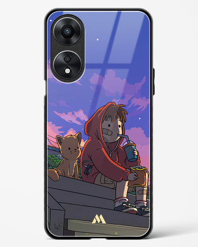 Anime Boy Lo Fi Glass Case Phone Cover (Oppo)