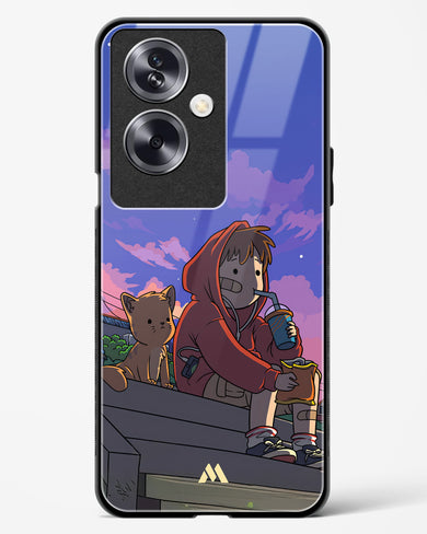 Anime Boy Lo Fi Glass Case Phone Cover (Oppo)