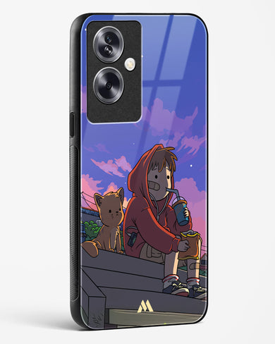 Anime Boy Lo Fi Glass Case Phone Cover (Oppo)