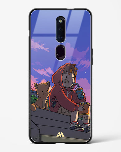 Anime Boy Lo Fi Glass Case Phone Cover (Oppo)