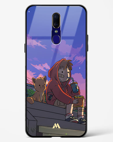 Anime Boy Lo Fi Glass Case Phone Cover (Oppo)