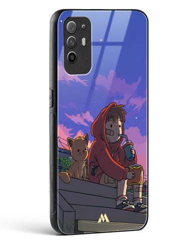 Anime Boy Lo Fi Glass Case Phone Cover (Oppo)