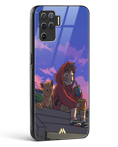 Anime Boy Lo Fi Glass Case Phone Cover (Oppo)