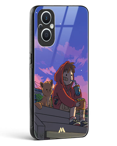 Anime Boy Lo Fi Glass Case Phone Cover (Oppo)