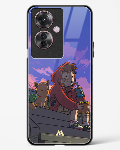 Anime Boy Lo Fi Glass Case Phone Cover (Oppo)