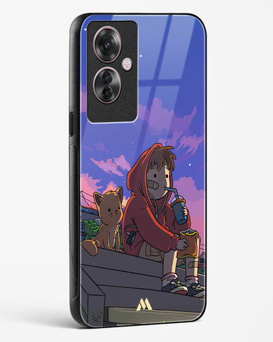 Anime Boy Lo Fi Glass Case Phone Cover (Oppo)