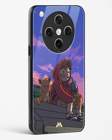 Anime Boy Lo Fi Glass Case Phone Cover (Oppo)