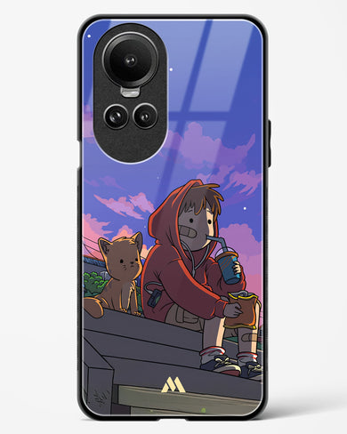 Anime Boy Lo Fi Glass Case Phone Cover (Oppo)