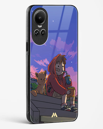 Anime Boy Lo Fi Glass Case Phone Cover (Oppo)