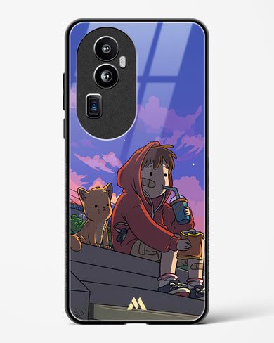 Anime Boy Lo Fi Glass Case Phone Cover (Oppo)