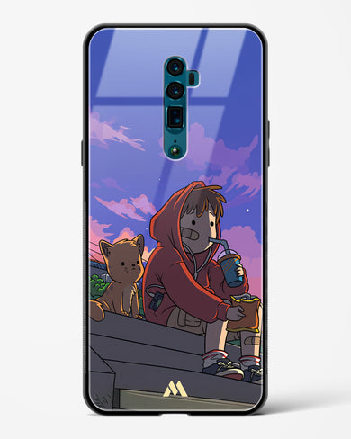 Anime Boy Lo Fi Glass Case Phone Cover (Oppo)