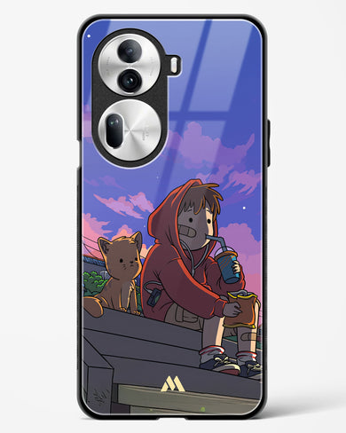 Anime Boy Lo Fi Glass Case Phone Cover (Oppo)