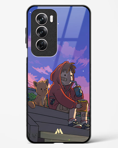 Anime Boy Lo Fi Glass Case Phone Cover (Oppo)