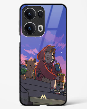 Anime Boy Lo Fi Glass Case Phone Cover (Oppo)