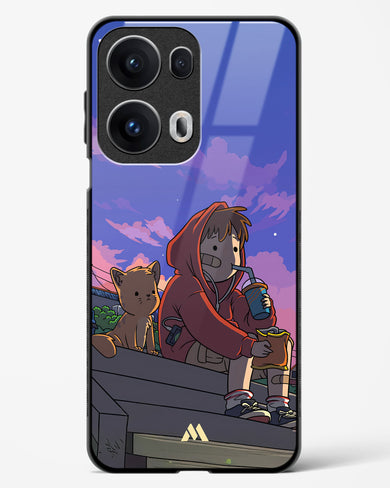 Anime Boy Lo Fi Glass Case Phone Cover (Oppo)