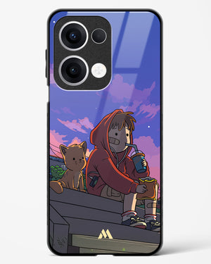 Anime Boy Lo Fi Glass Case Phone Cover (Oppo)