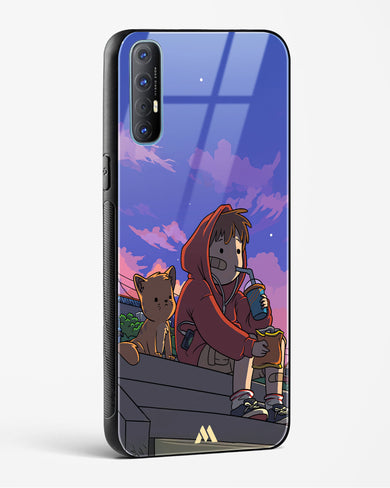 Anime Boy Lo Fi Glass Case Phone Cover (Oppo)