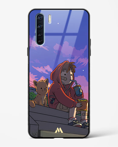 Anime Boy Lo Fi Glass Case Phone Cover (Oppo)