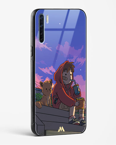 Anime Boy Lo Fi Glass Case Phone Cover (Oppo)