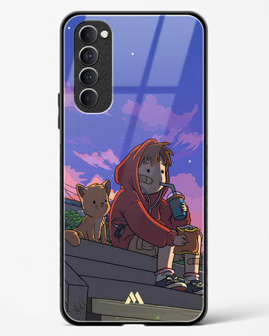 Anime Boy Lo Fi Glass Case Phone Cover (Oppo)