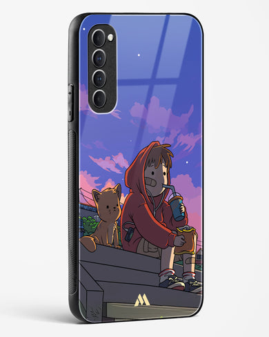 Anime Boy Lo Fi Glass Case Phone Cover (Oppo)