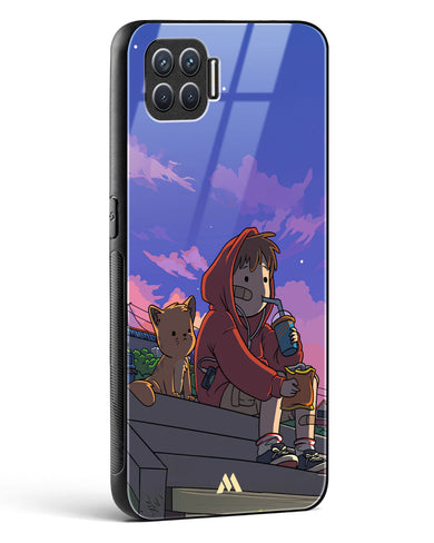 Anime Boy Lo Fi Glass Case Phone Cover (Oppo)