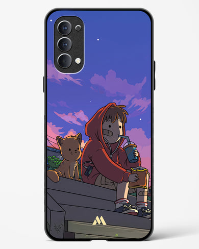 Anime Boy Lo Fi Glass Case Phone Cover (Oppo)