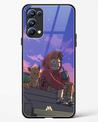 Anime Boy Lo Fi Glass Case Phone Cover (Oppo)