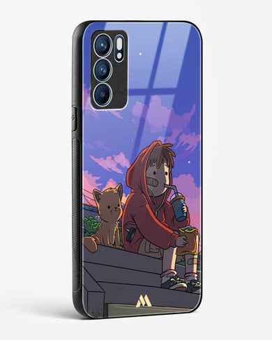 Anime Boy Lo Fi Glass Case Phone Cover (Oppo)