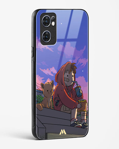 Anime Boy Lo Fi Glass Case Phone Cover (Oppo)