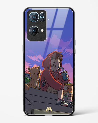 Anime Boy Lo Fi Glass Case Phone Cover (Oppo)