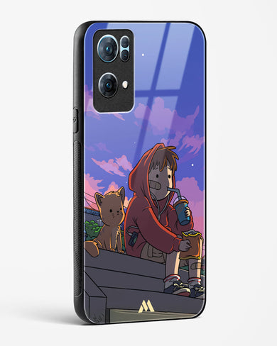 Anime Boy Lo Fi Glass Case Phone Cover (Oppo)