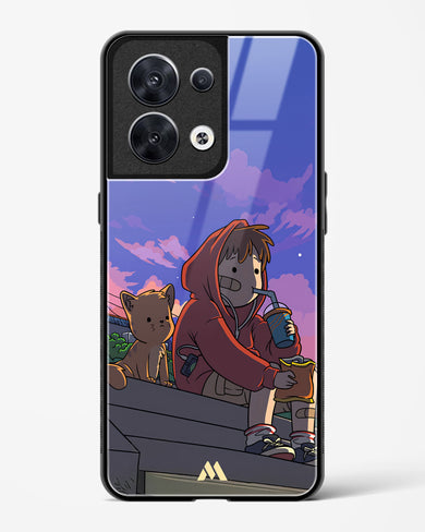 Anime Boy Lo Fi Glass Case Phone Cover (Oppo)