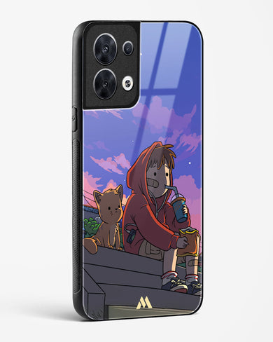 Anime Boy Lo Fi Glass Case Phone Cover (Oppo)