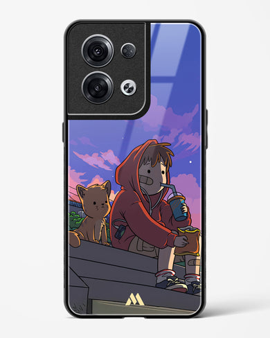 Anime Boy Lo Fi Glass Case Phone Cover (Oppo)